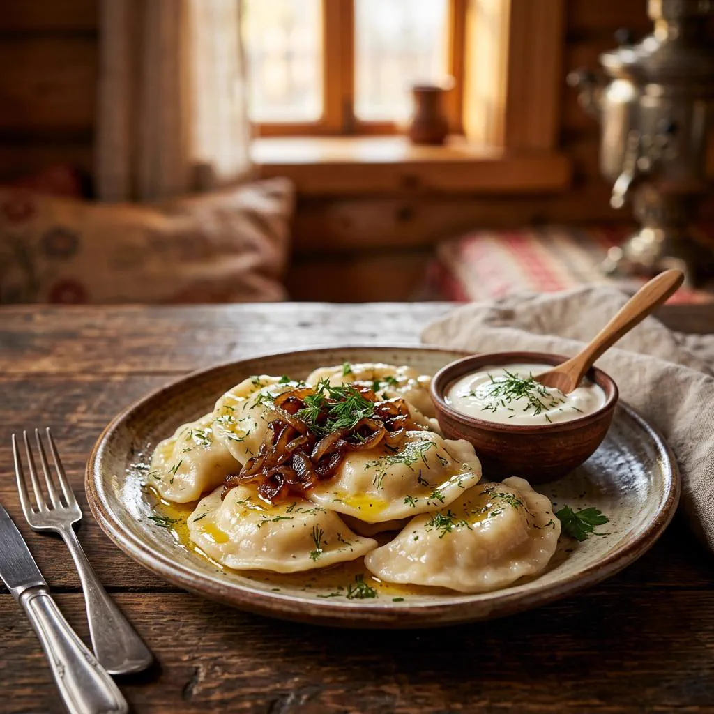 Vareniki raviolis au fromage blanc